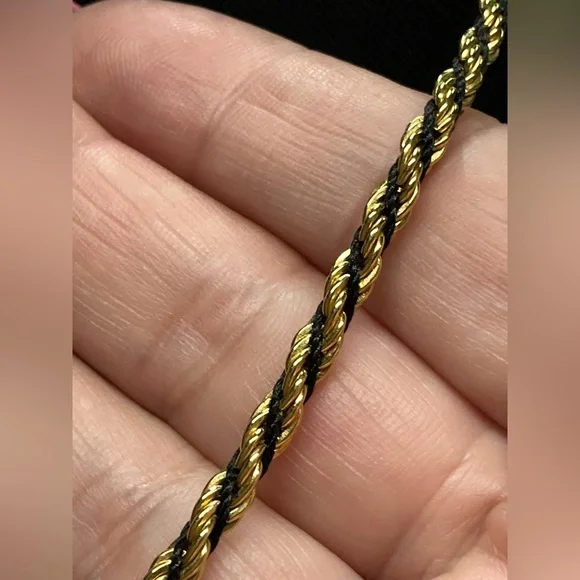 Napier Gold Necklace Elegant Rope Twist Design - Picture 3 of 3